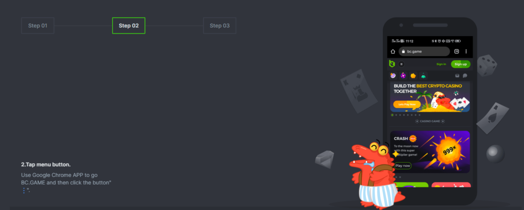 Download BC Co Android App second step
